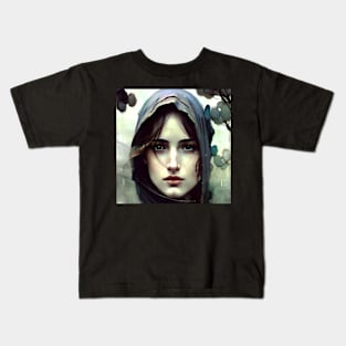 Beautiful Girl's Face 1 Kids T-Shirt